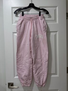 The Bar Light Pink Kids Fleece Joggers